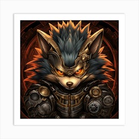 Wolf In Armor Art Print