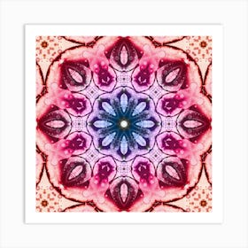 Watercolor Pattern Pink 4 Art Print