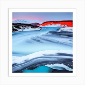 Iceland At Sunset Art Print