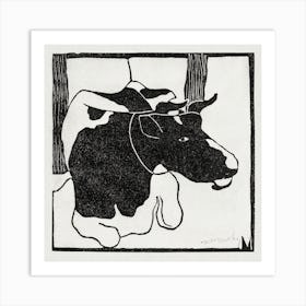 Lying Cow (c.1900), Samuel Jessurun Art Print