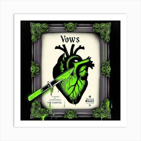 "Vows:Green" Neon Hearts Collection [Rysky Sygma] Art Print