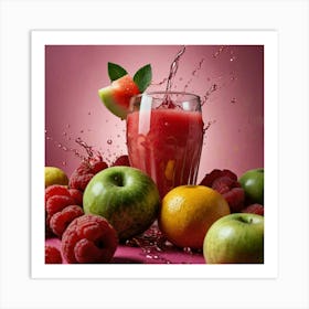 Watermelon Juice Art Print