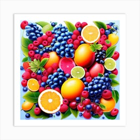 Fruit Arrangement Art Print