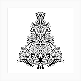 Ornamental Christmas Tree Art Print