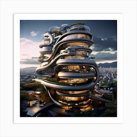 Futuristic Building Art Print