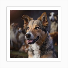 Portrait Of A Dog 3 Art Print