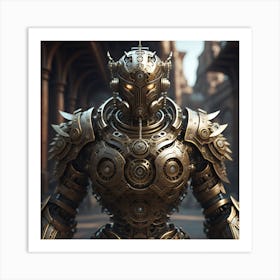 Clockwork Guardian Art Print