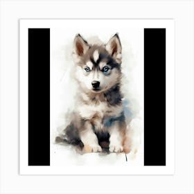 Siberian Husky Painting Art Print