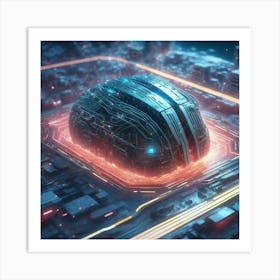 Futuristic City 13 Art Print