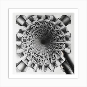 Spiral Fractal Art Print