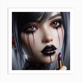 Gothic Girl Art Print