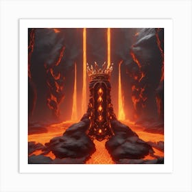 King Of Lava Art Print