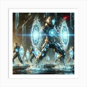 Cascade Sovereignty Scifi Crystal Defenders Art Print