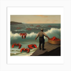 Thousands of Lobsters Art Print