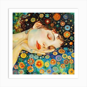 Dreaming Woman Art Print