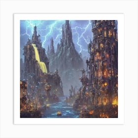 Fantasy City Art Print