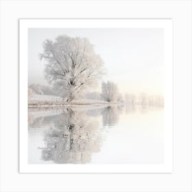 Frosty Lake 1 Art Print