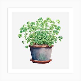 Chives In A Pot Art Print