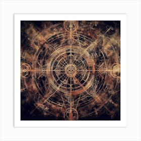 Occult Compass Art Print