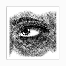 Sketchy eye Art Print