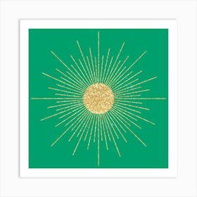 Gold Sunburst Art Print