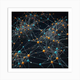 Abstract Network 3 Art Print