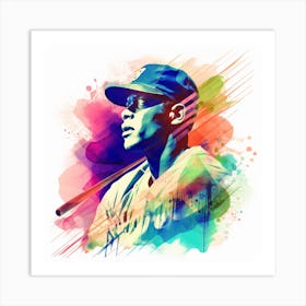 Baseball Player Art Print