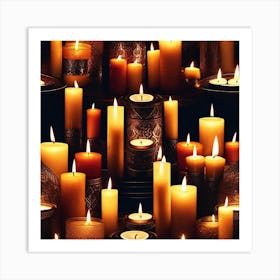 Many Candles Art Print