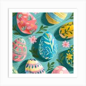 Easter Eggs 7 Art Print