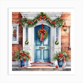 Christmas Door 191 Art Print