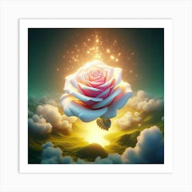 Rose In The Sky Art Print