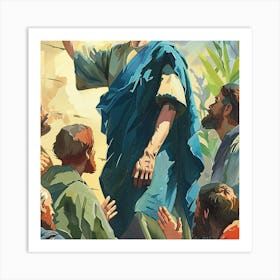 Jesus In The Wilderness Art Print