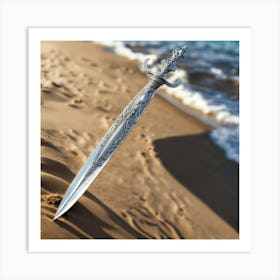 Sword In The Sand Art Print