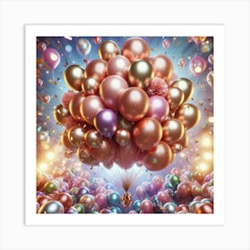 Balloons In The Sky 2 Art Print