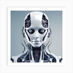 Robot Portrait 2 Art Print