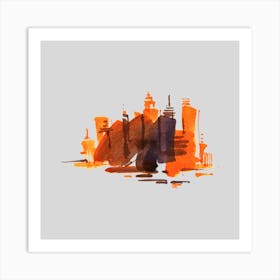 City Skyline Art Print