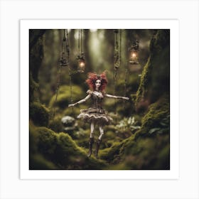 Steampunk Marionette Fairy-tale Doll Art Print