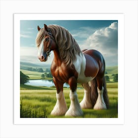 Clydesdale Horse 1 Art Print