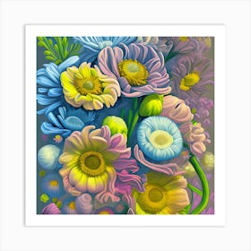 Anemone Flowers 8 Art Print