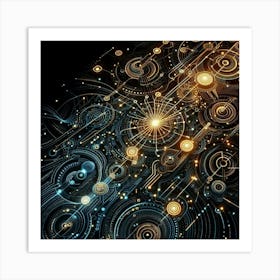 Futuristic Technology Art Print