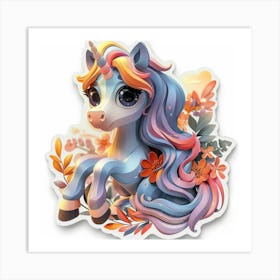 Unicorn Sticker 146 Art Print