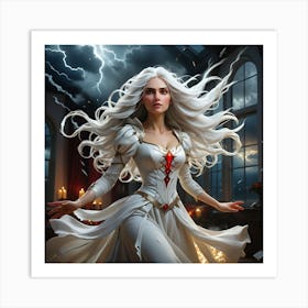 White Witch Art Print