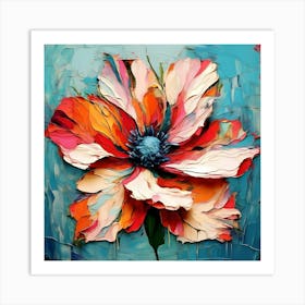 Abstract Flower Painting 13 Art Print