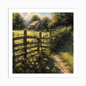 Late Summer Countryside Walk Art Print