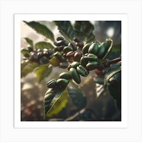 Coffee Beans On A Tree 69 Art Print