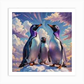 Penguins Art Print