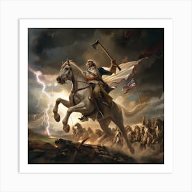 A Reimagining Of President George Washington Art Print