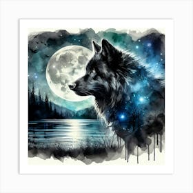 Creative Wild Animal Representation 123 Art Print