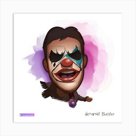 Clown By Gerard Butler Art Print