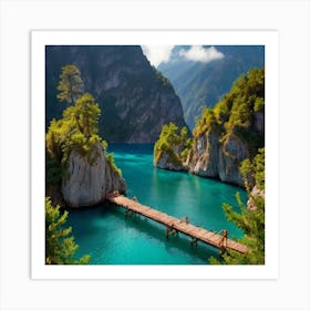 Blue Lake Art Print